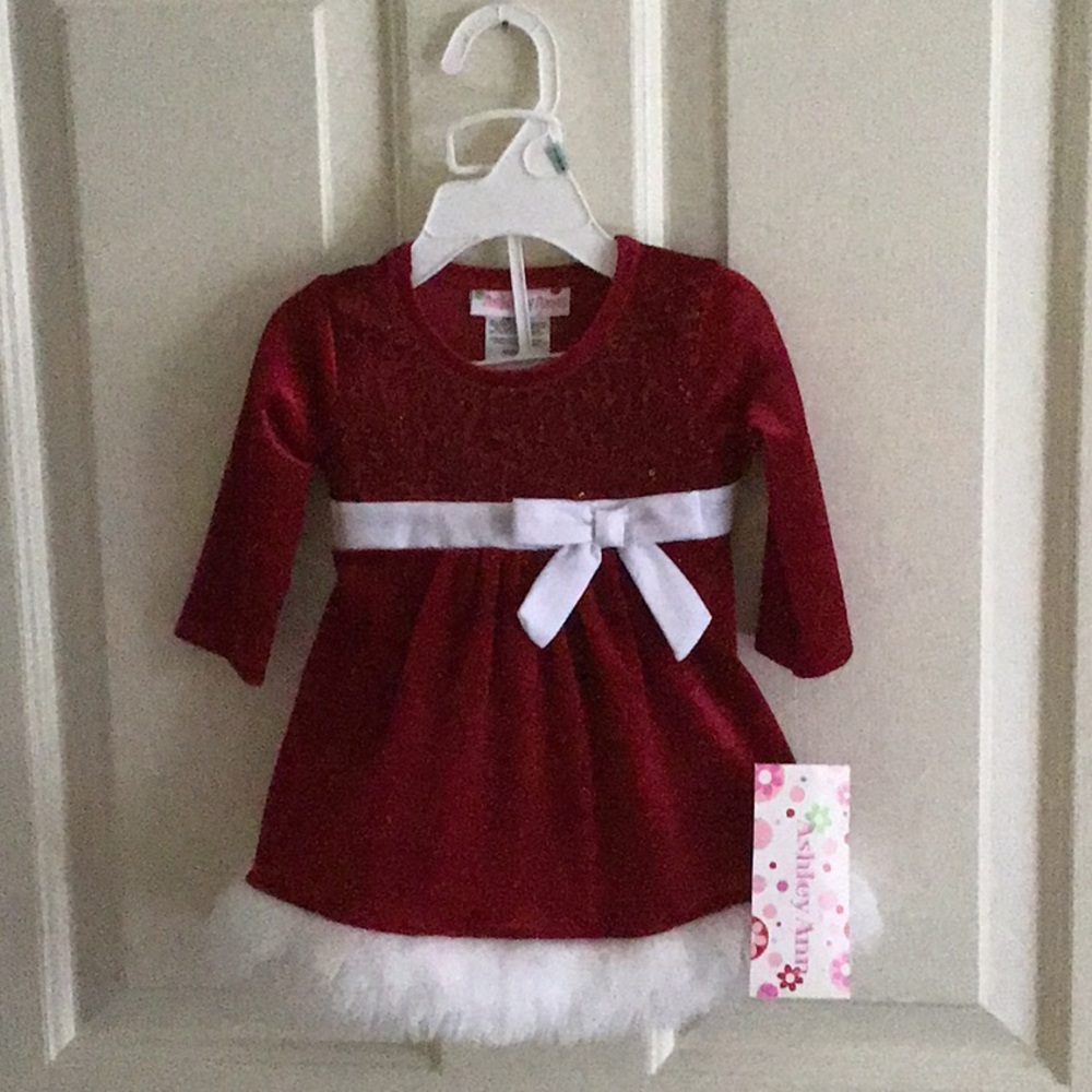 Baby girl red dress new with tags size 3-6 months